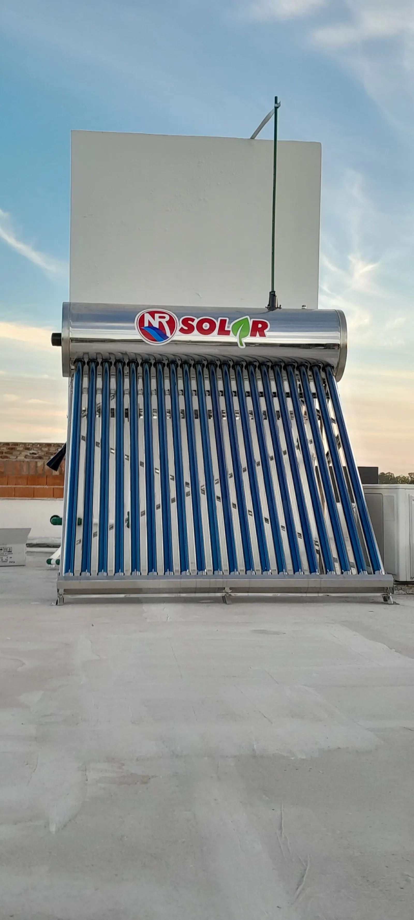 Sistema solar térmico instalado